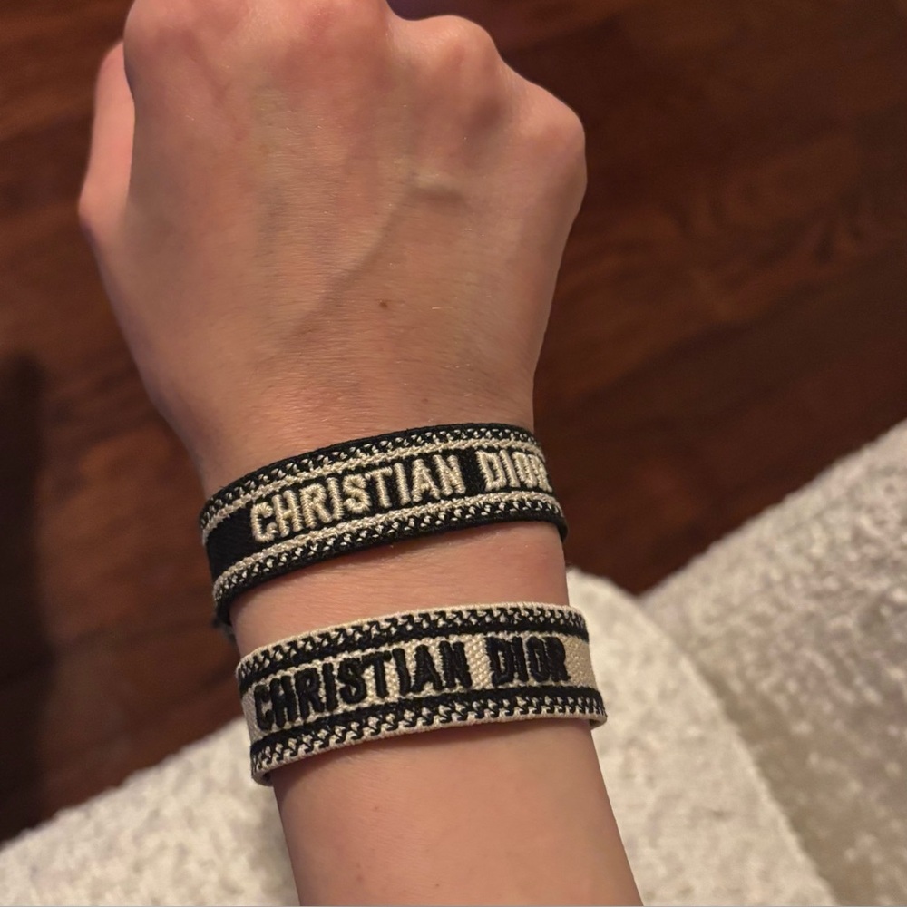Christian Dior Bracelet Set
Black and White Cotton